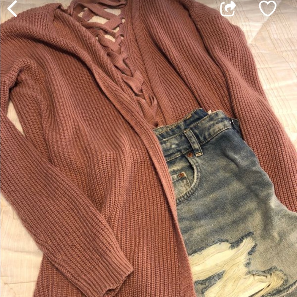 Rose Pink cardigan
